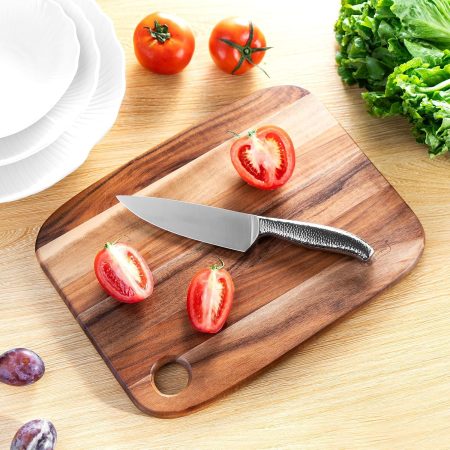 Acacia Wood Cutting Board with Hanging Hole